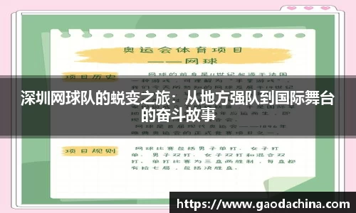 深圳网球队的蜕变之旅：从地方强队到国际舞台的奋斗故事